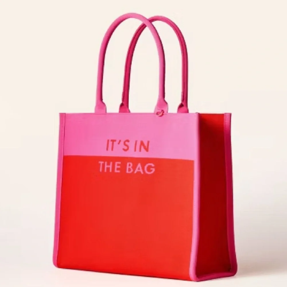 Kate Spade “ It’s in The Bag “ Pink and red Tote Bag - Picture 2 of 5